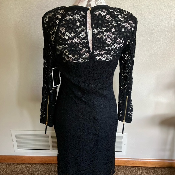 JUICY COUTURE BLACK EYELET PAIGE MIDI DRESS. RET $268. GORGEOUS! NWT. - Picture 4 of 16